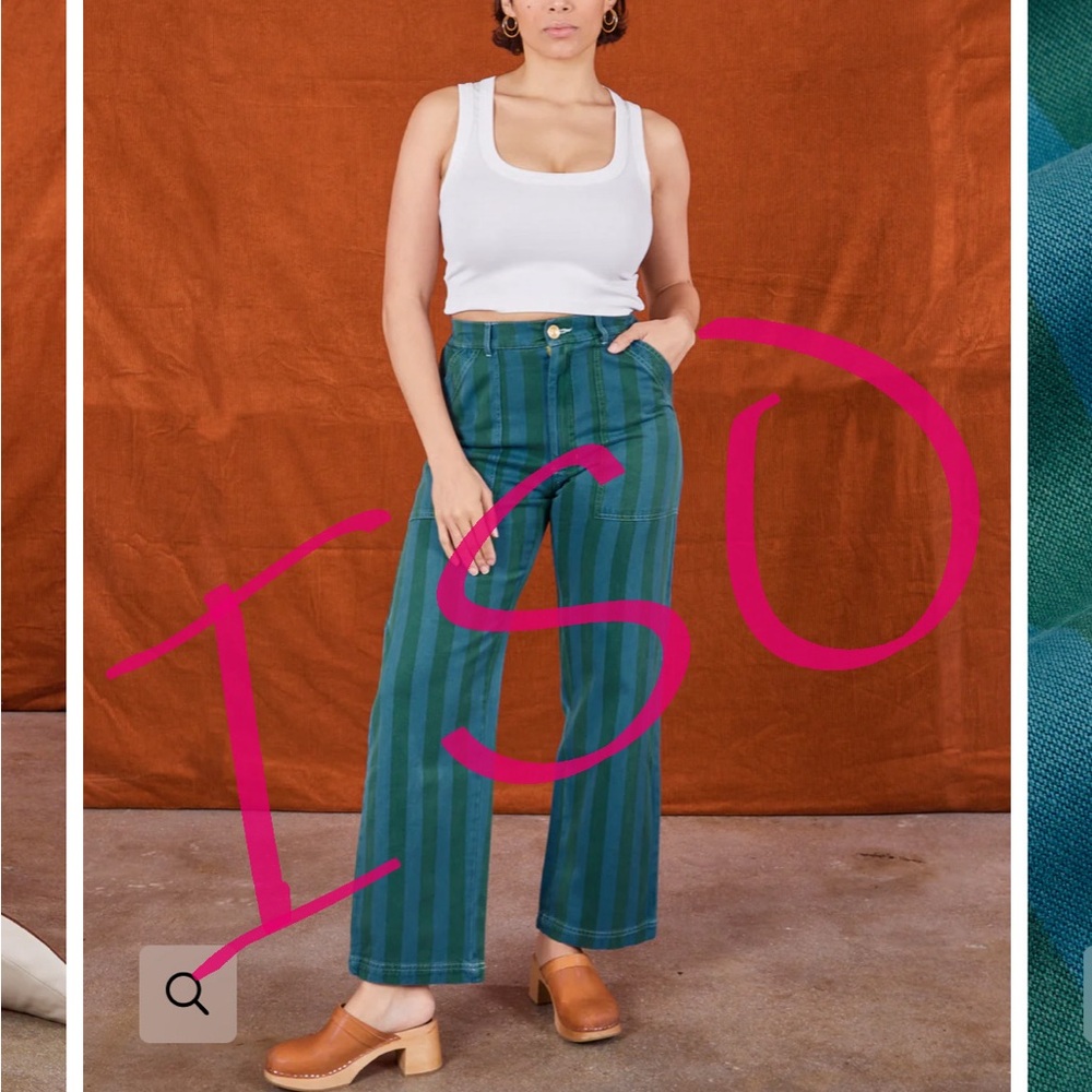 ISO: Big Bud Press Overdye Stripe Work Pants Blue/Green